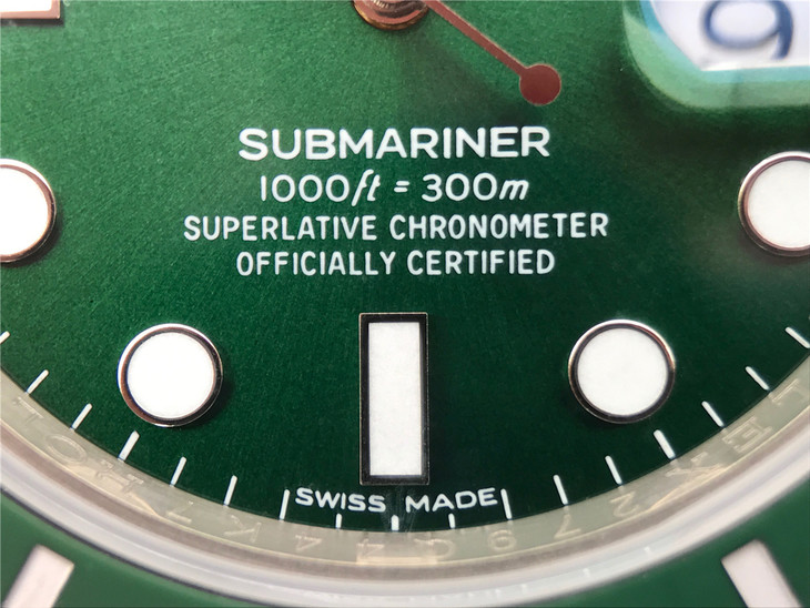 Rolex Submariner 116610LV Green Dial White Lettering