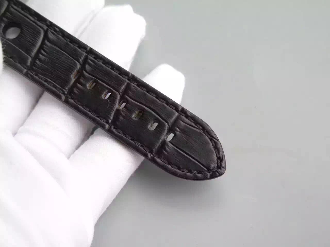 Replica U-Boat Black Leather Strap