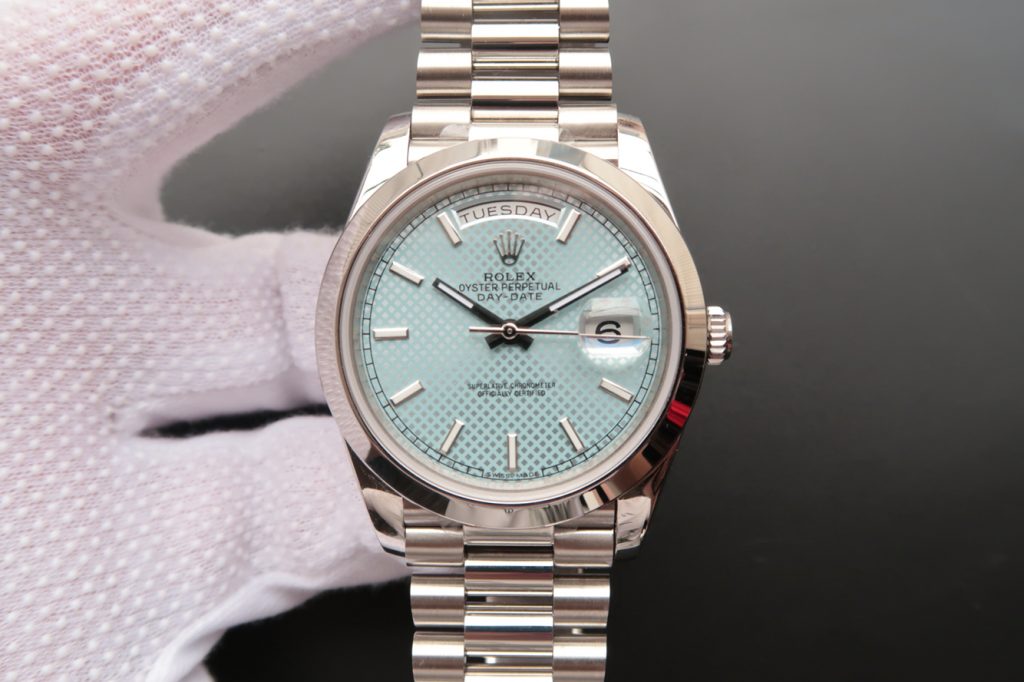 Replica Rolex Day Date White Stainelss Steel Watch