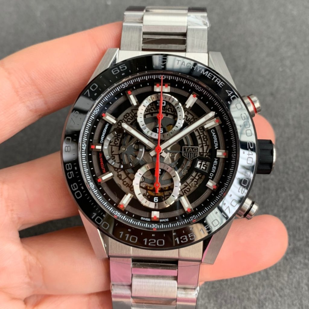 XF Factory Replica Tag Heuer Carrera Heuer 01 With Clone 1887 Movement 