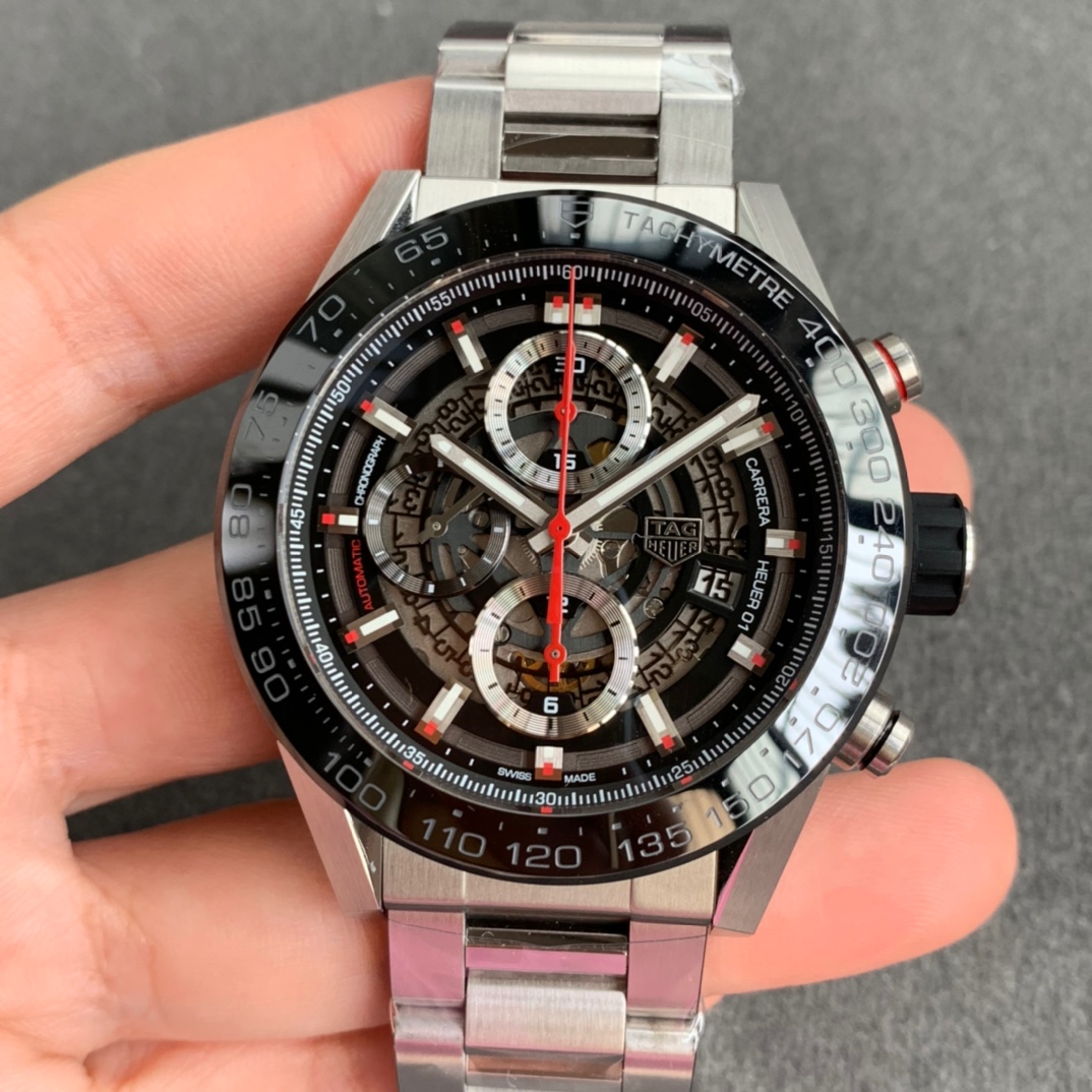 XF Factory Replica Tag Heuer Carrera Heuer 01 with Clone 1887 Movement