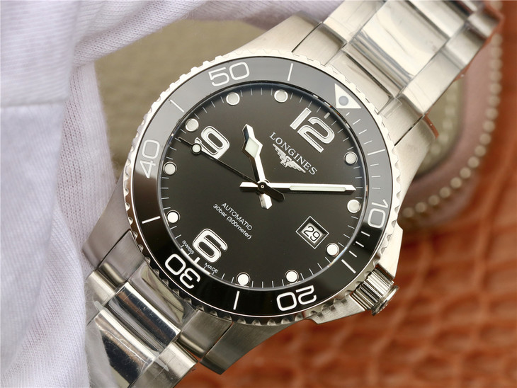 ZF Factory Replica Longines Conquest L3.840.4.56.6 Ceramic Watch with ...