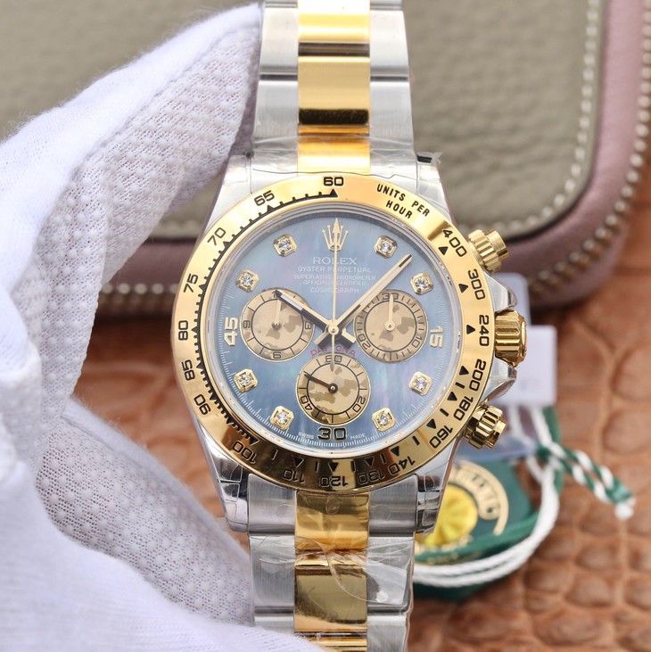 JH Factory Replica Rolex Daytona 116503 Two Tone with Blue MOP Dial ...