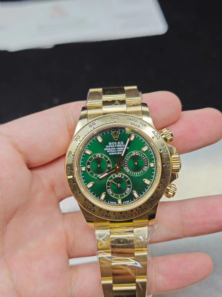 Replica Rolex Green Daytona Solid Gold