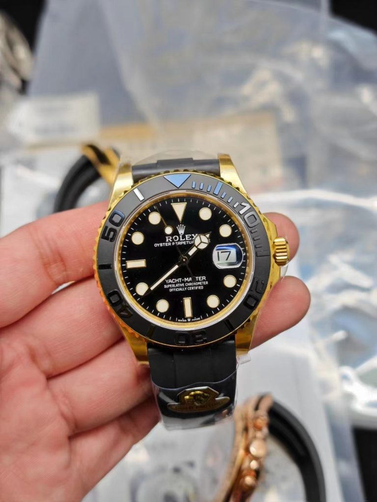 Gold Factory Replica Rolex YachtMaster Yellow Gold