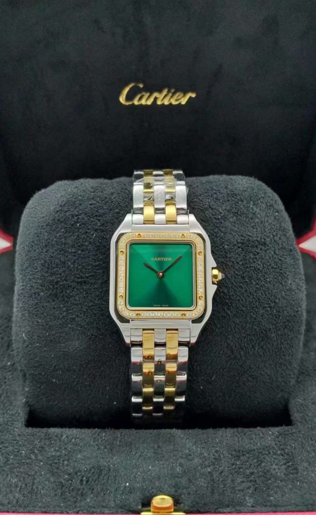 Cartier Panthere Green Gold Diamonds