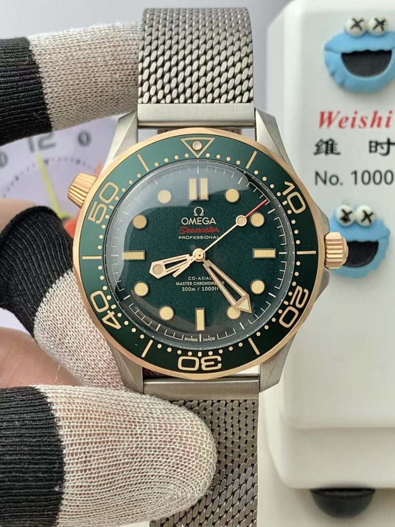 Replica Omega Seamaster Bronze Gold Green